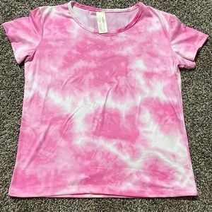 Pink tie dye shirt